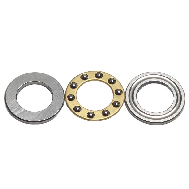 STYUI (10Pcs) F10-17M Miniature Thrust Ball Bearings 10mm x 17mm x 5mm Miniature Plane Thrust Bearings Chrome Steel One Way - Image 2